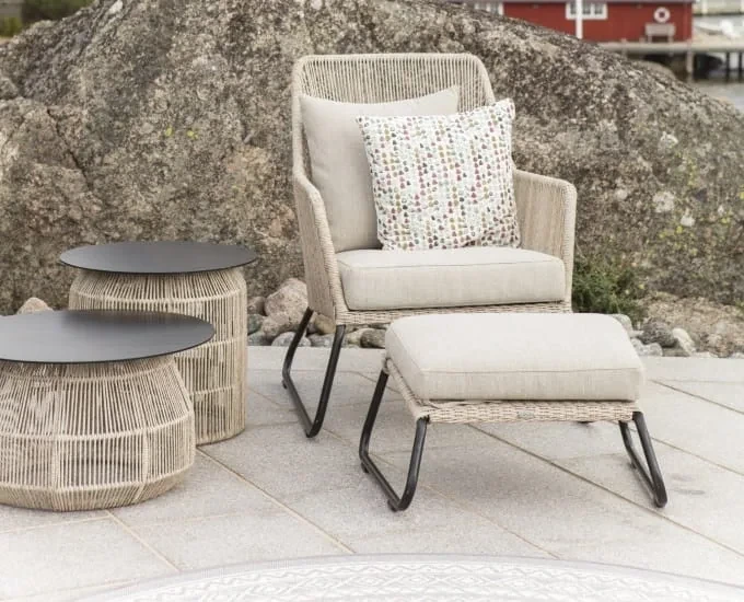 Zestaw fotel Midway z podnóżkiem