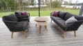 Zestaw wypoczynkowy teak technorattan Kent