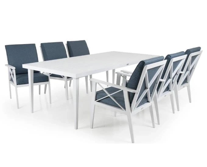 Zestaw obiadowy z prostokątnym stołem Sottenville