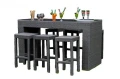 Ogrodowy zestaw mebli barowych GENIALE z technorattanu