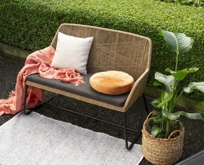 Ławka ogrodowa Midway z technorattanu