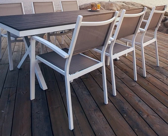 Krzesło ogrodowe TOULOUSE (białe, czarne)