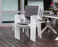 Krzesło ogrodowe TOULOUSE (białe, czarne)