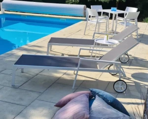 Leżak aluminiowy TOULOUSE - 2 kolory