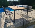 Stół ogrodowy metalowy Four 160x90 cm