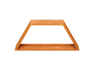 Trapezowy stojak na drewno Lena Skl stal corten