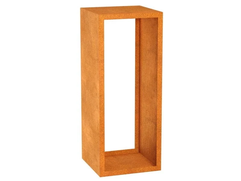 Prostokątny stojak na drewno Lena Z3 stal corten