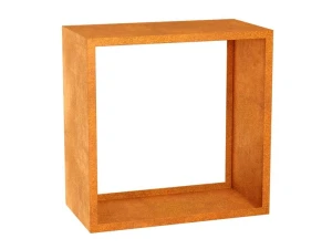 Kwadratowy stojak na drewno Lena Z3 stal corten 