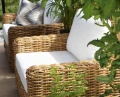Rattanowa sofa o grubym splocie Rossvik