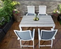 Zestaw mebli 4-osobowy Rodez z aluminium