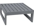 Aluminiowy stolik pufa New Holly