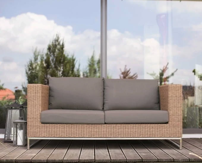 Klasyczna sofa z technorattanu Fontana (2 i 3 osobowa)