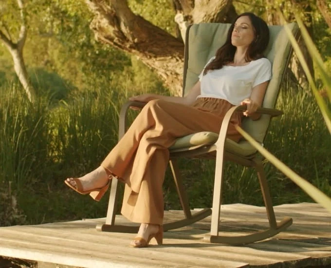 Ogrodowy fotel na biegunach Folio