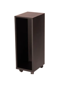 Regał na drewno na kółkach czarny