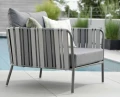 Szeroki fotel ogrodowy Space szary