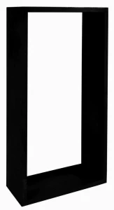 Duży regał na drewno prostokątny ze stali