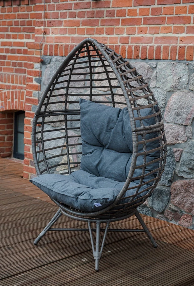 Ogrodowy fotel kokon stojący Fresco