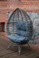 Ogrodowy fotel kokon stojący Fresco