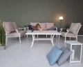 Elegancki zestaw mebli wypoczynkowych Vichy