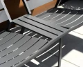 Podwójne siedzisko Delia z aluminium