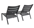 Podwójne siedzisko Delia z aluminium