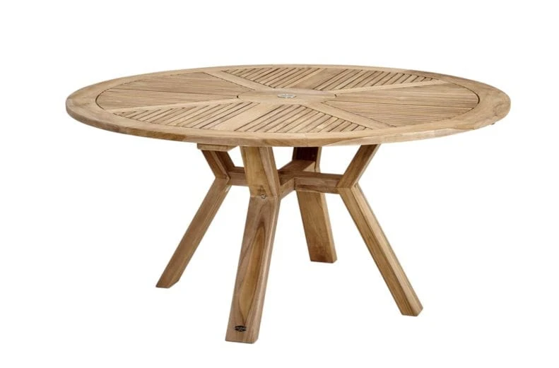 Okrągły stół Logrono 150 cm z drewna teak