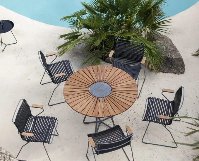 Krzesło ogrodowe Click z podłokietnikami