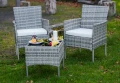 Dwuosobowy zestaw mebli ogrodowych Sano