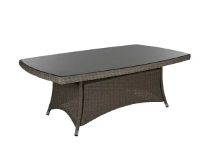 Prostokątny duży stolik kawowy z technorattanu Hornbrook 160x90
