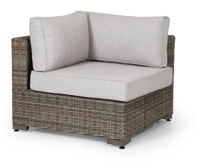 Technorattanowy moduł narożny z poduszkami Le Mans