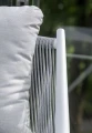 Ogrodowy fotel szary z aluminium Beri
