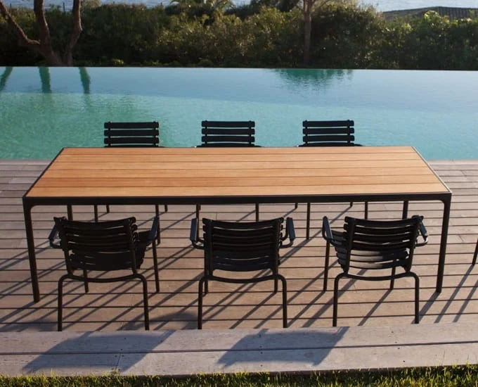 Prostokątny stół z aluminium Four 270x90 cm