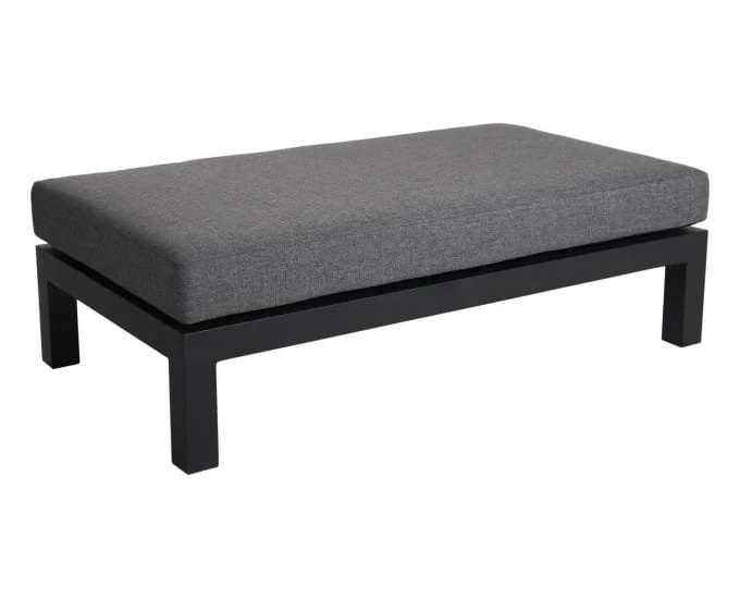 Czarna pufa siedzisko Santorini