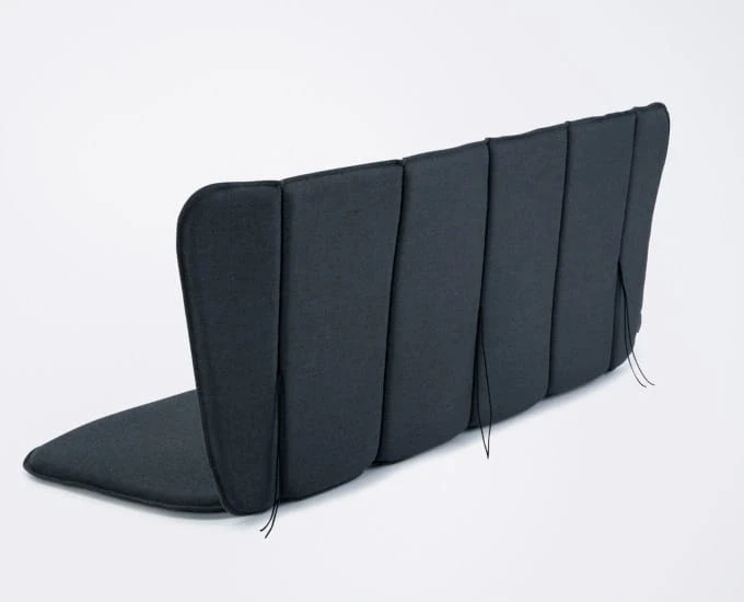 Grafitowa poduszka na ogrodową ławkę Paon