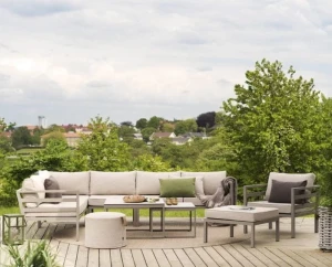 Ogrodowy fotel Brest z wodoodpornymi poduszkami