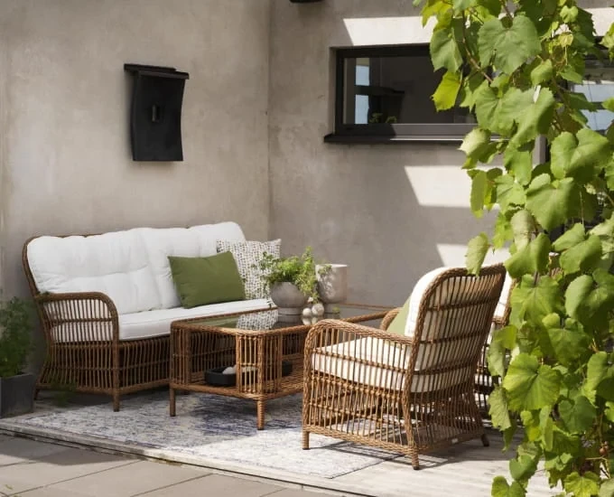 Komplet mebli ogrodowych w stylu retro Anemon