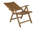 Rozkładany fotel drewniany Julita (teak)