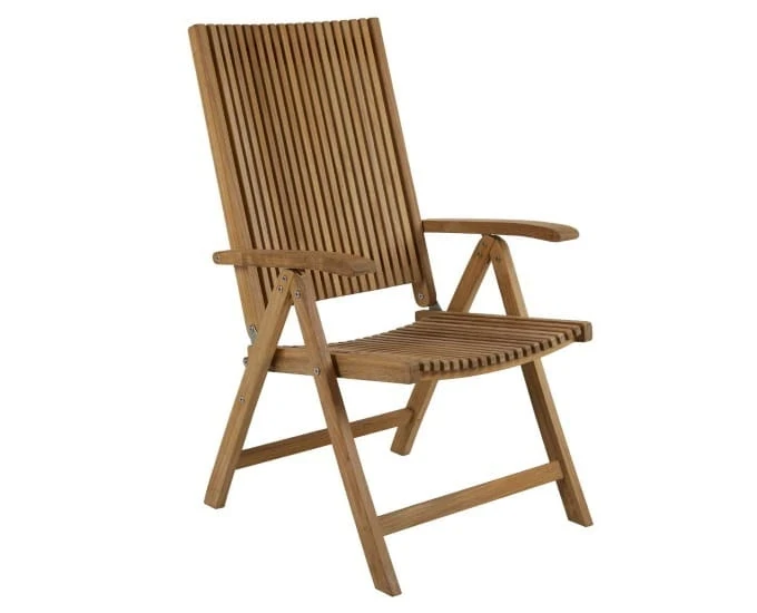 Rozkładany fotel drewniany Julita (teak)
