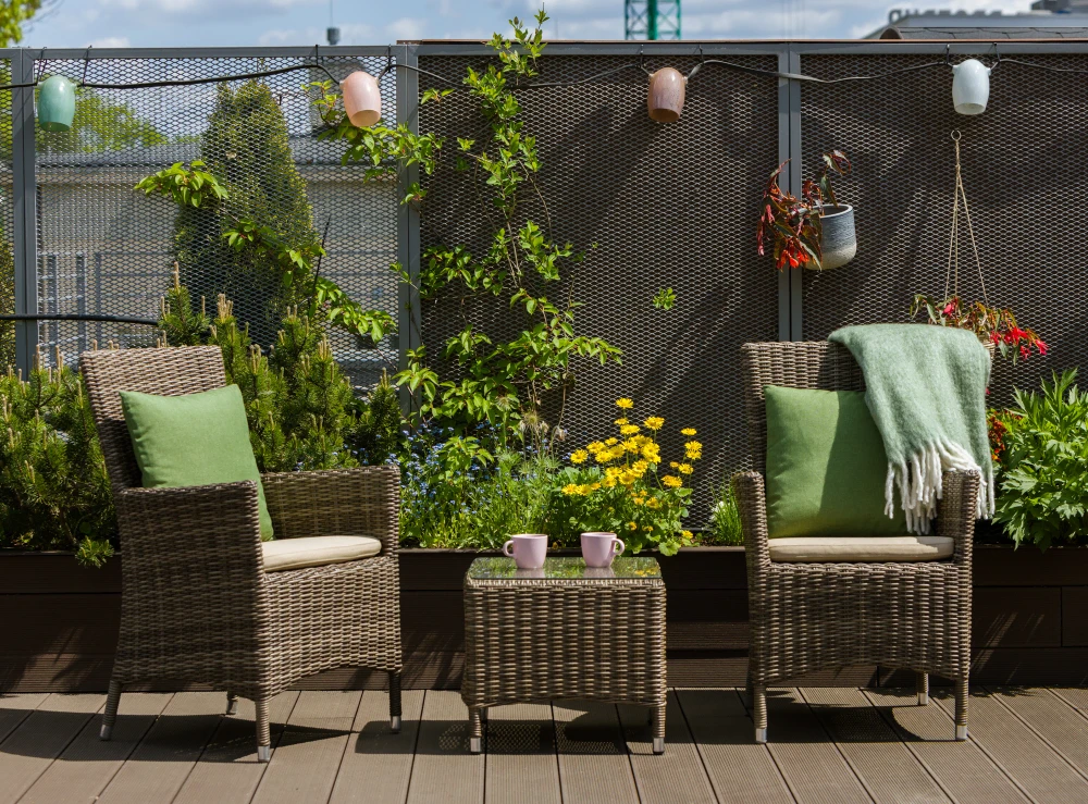 Zestaw mebli z technorattanu Le Mans dla dwojga