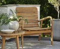Fotel wypoczynkowy z drewna teak Lilja
