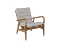 Fotel wypoczynkowy z drewna teak Lilja