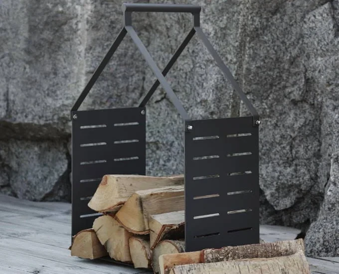 Metalowy kosz na drewno Antibes