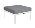 Aluminiowa pufa z poduszką Antibes