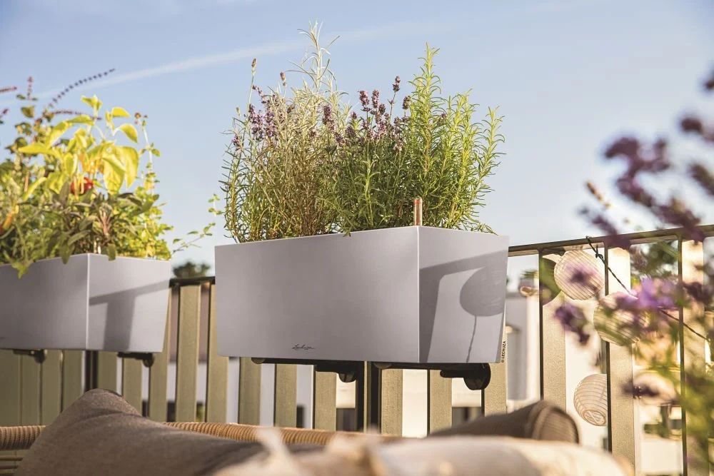 Donica balkonowa Balconera Steel ze stali nierdzewnej (edycja limitowana)