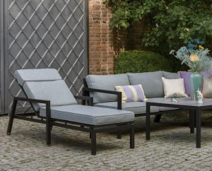 Leżak aluminiowy z poduszką Antibes