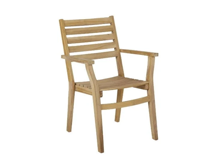 Teakowe krzesło z podłokietnikami Keros
