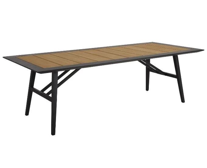 Duży stół aluminium teak Brive 240 cm