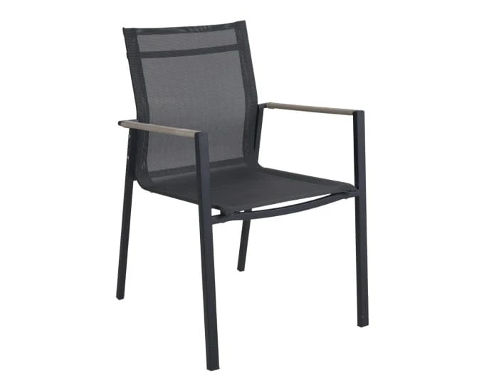 Czarne krzesło Lyra