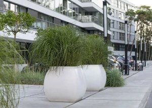 Zaokrąglona obła donica Mars