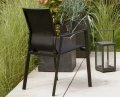 Krzesło aluminiowe czarne Naos